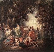 Company in Park Nicolas Lancret